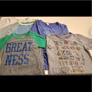 J Crew (Crewcuts): Lot of 5 Boys T-Shirts.